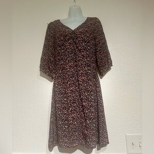 KACHEL X Anthropologie | Abstract 3/4 sleeve Dress size 6